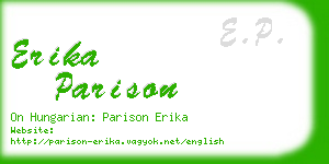 erika parison business card